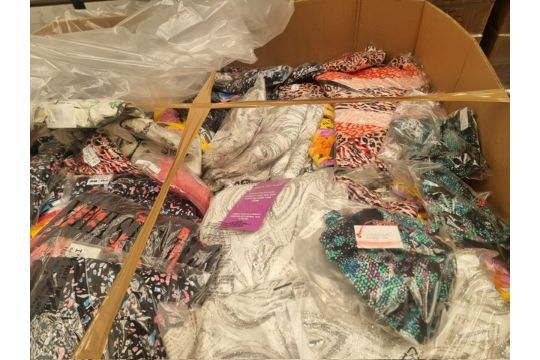 Joblot of 100 Brand New  Mixed Clothing Items – Mystery Box – Mixed Brands