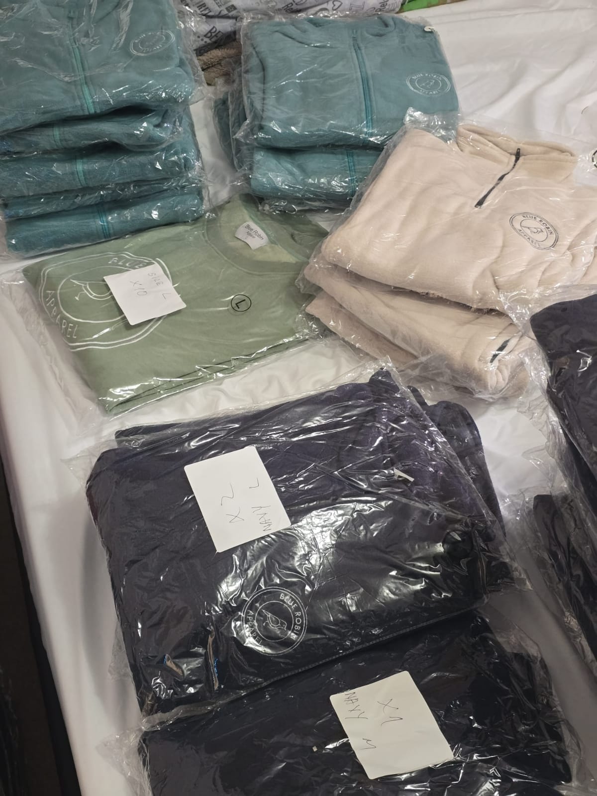 Joblot of 100 Brand New  Mixed Clothing Items – Mystery Box – Mixed Brands