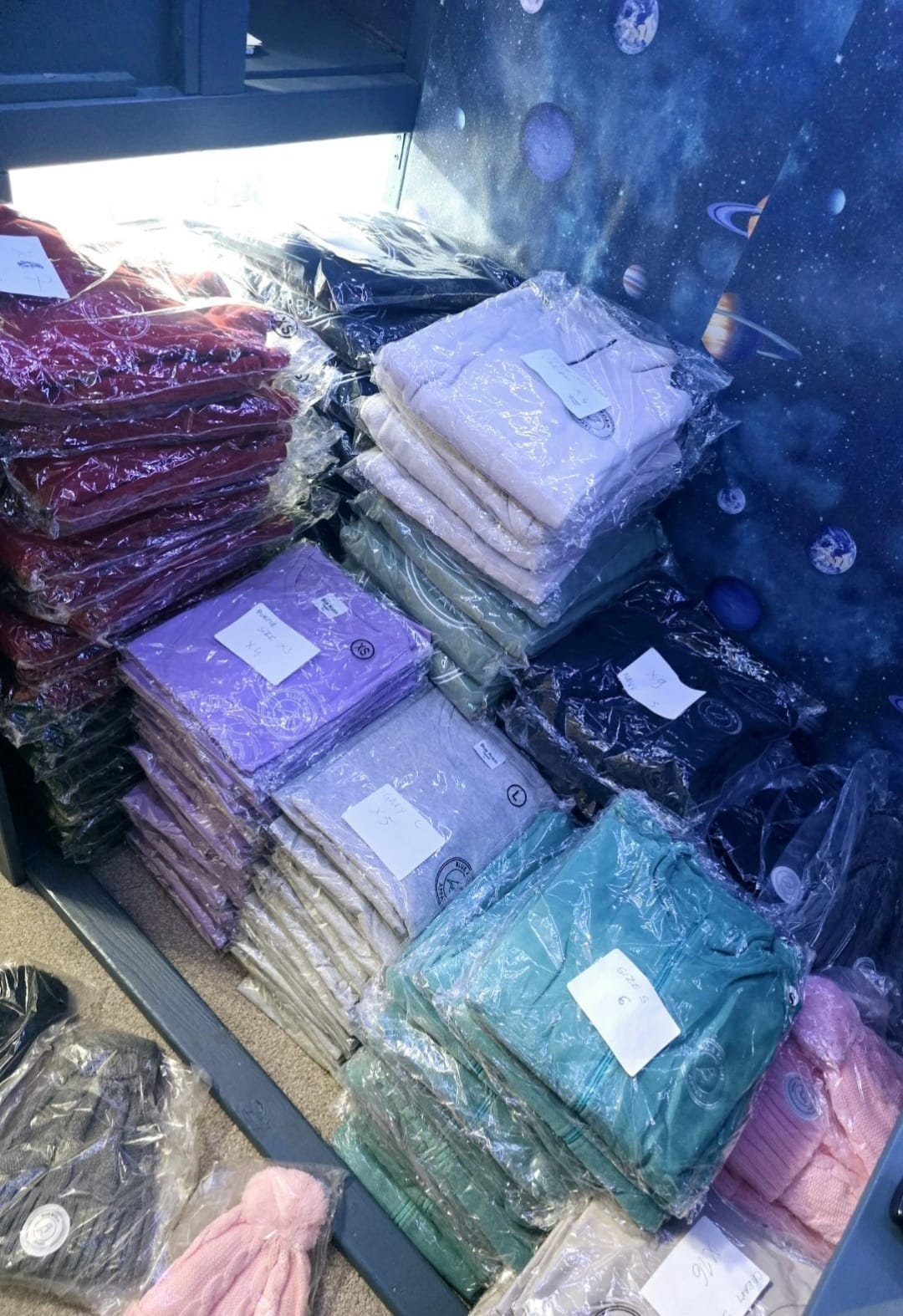 Joblot of 100 Brand New  Mixed Clothing Items – Mystery Box – Mixed Brands